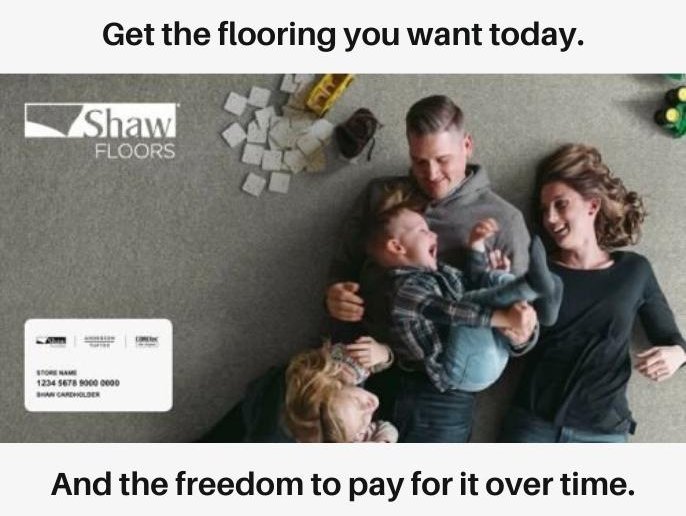 Happy family on the floor Carpet Cabin, Inc