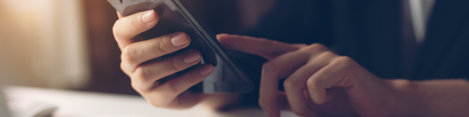 holding phone in hand from Carpet Cabin, Inc. in Fort Smith, AR